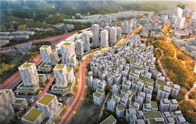 大源村片區(qū)規(guī)劃效果圖