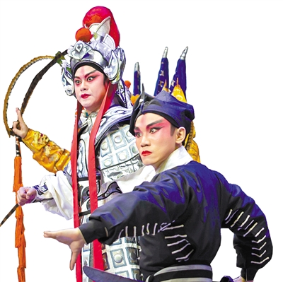 開幕表演中的粵劇演員
