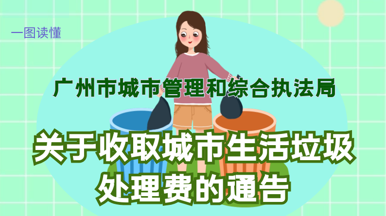 【一圖讀懂】《廣州市城市管理和綜合執(zhí)法局關(guān)于收取城市生活垃圾處理費的通告》的解讀