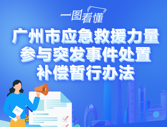 【一圖讀懂】廣州市應(yīng)急救援力量參與突發(fā)事件處置補(bǔ)償暫行辦法的解讀