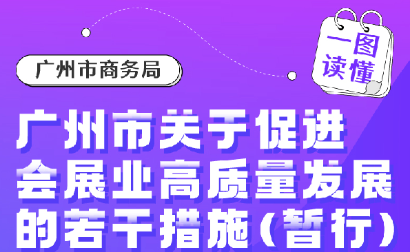 【一圖讀懂】《廣州市關(guān)于促進(jìn)會(huì)展業(yè)高質(zhì)量發(fā)展的若干措施（暫行）》