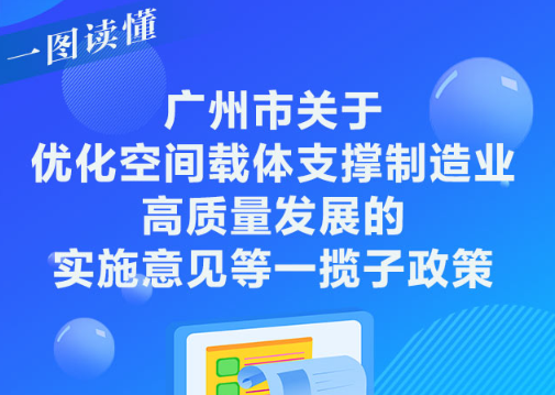 【一圖讀懂】《廣州市關(guān)于優(yōu)化空間載體支撐制造業(yè)高質(zhì)量發(fā)展的實施意見等一攬子政策》