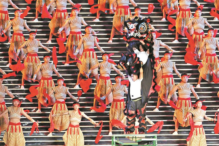 文化之融 百頭醒獅與AR共舞