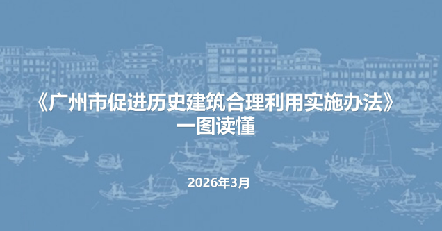 【一圖讀懂】《廣州市促進歷史建筑合理利用實施辦法》政策解讀